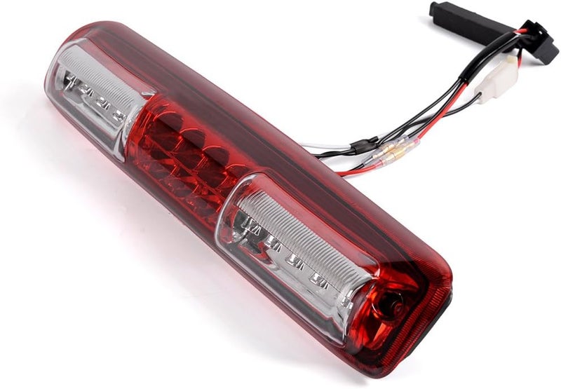 GPLUS LED 3rd Third Brake Light Compatible With Chevy Silverado GMC Sierra 1500 2500HD 3500 1999-2006,3RD Cargo Tail Lamps Chrome Housing Red & Clear Lens Tersera Luz De Freno - Image 5